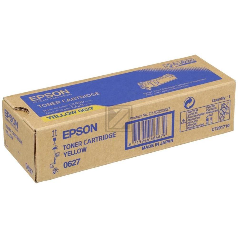 Original Epson C13S050627 / S050627 Toner Gelb