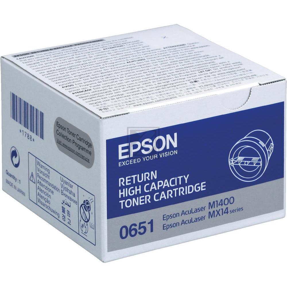 Original Epson C13S050651 / S050651 Toner Schwarz XXL