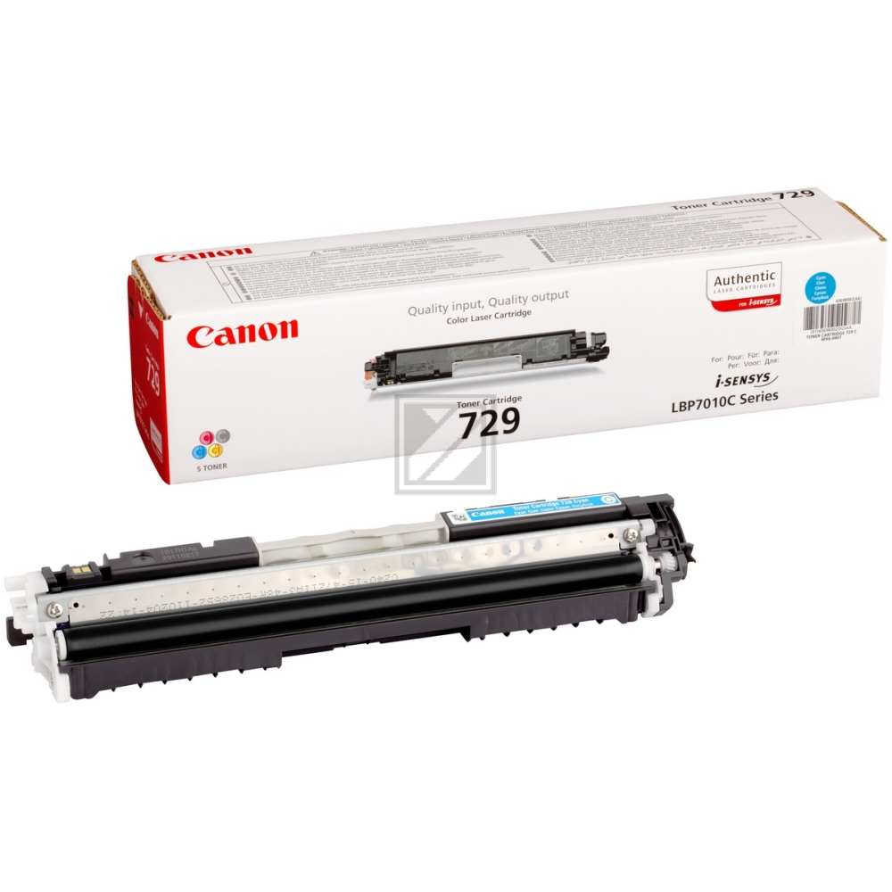 Original Canon 4369B002 / 729C Toner Cyan
