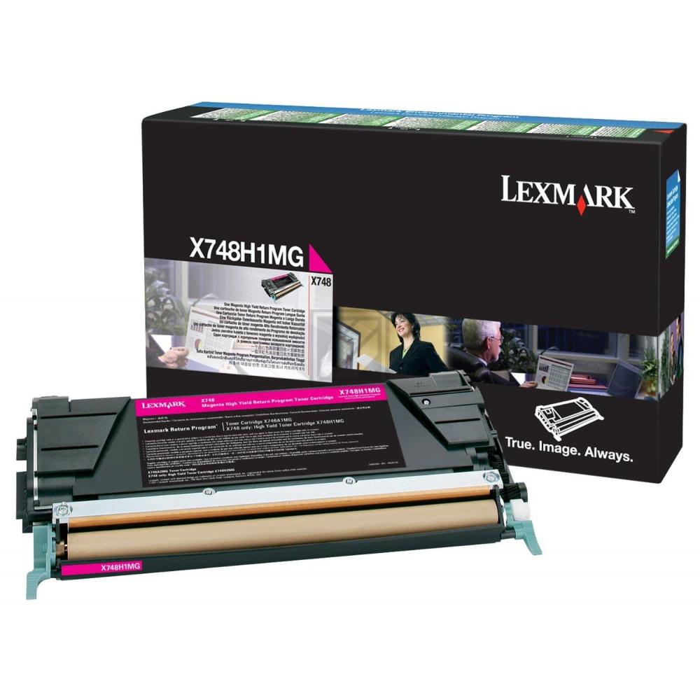 Original Lexmark X748H1MG Toner Magenta XXL