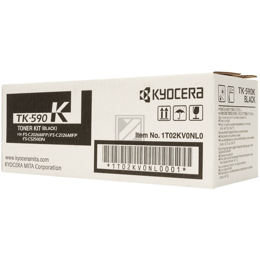 Original Kyocera 1T02KV0NL0 / TK-590K Toner Schwarz