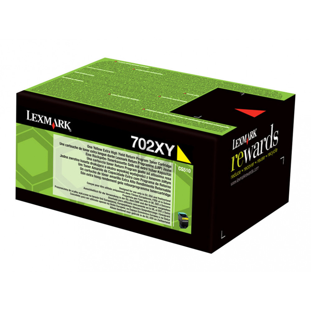Original Lexmark 70C2XY0 / NO702XY Toner Gelb XXL