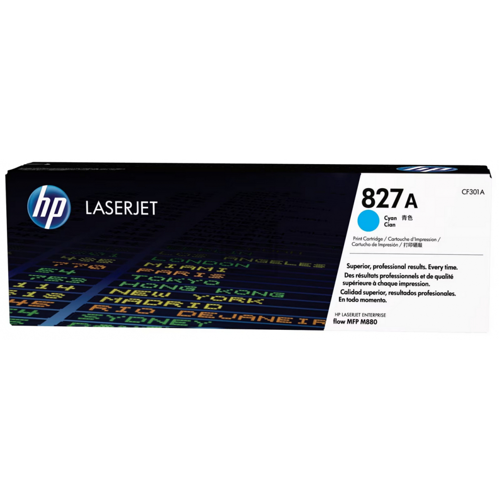 Original HP CF301A / 827A Toner Cyan