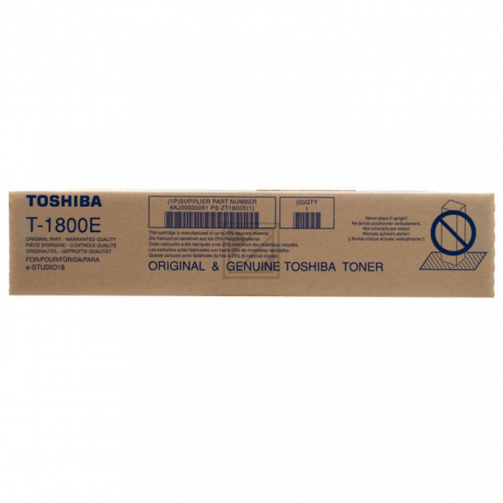 Original Toshiba 6AJ00000091 / T-1800 E Toner Schwarz