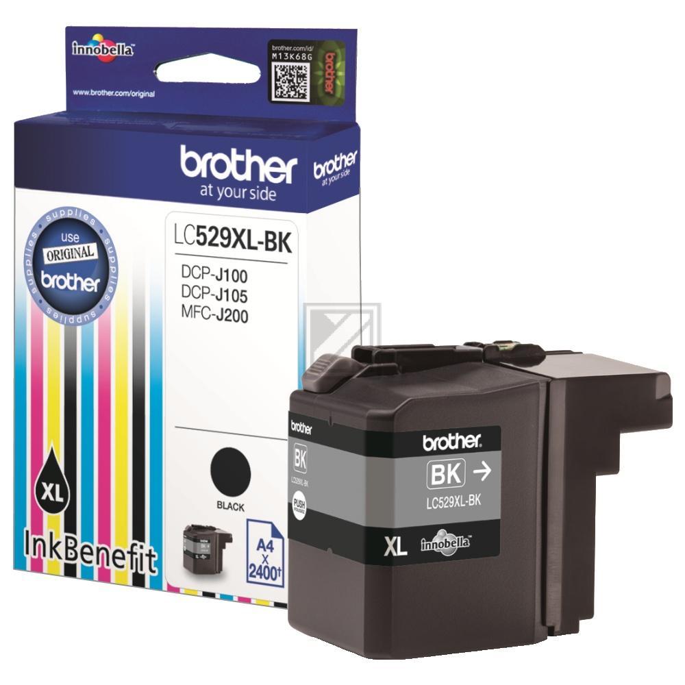 Original Brother LC-529XL-BK Tinte Schwarz XL