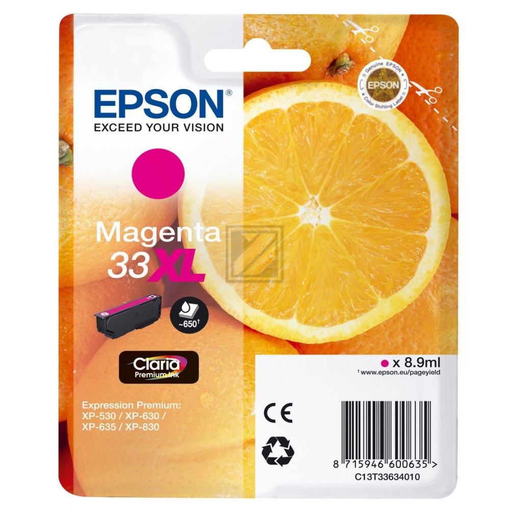 Original Epson C13T33634010 / 33XL Tinte Magenta XL