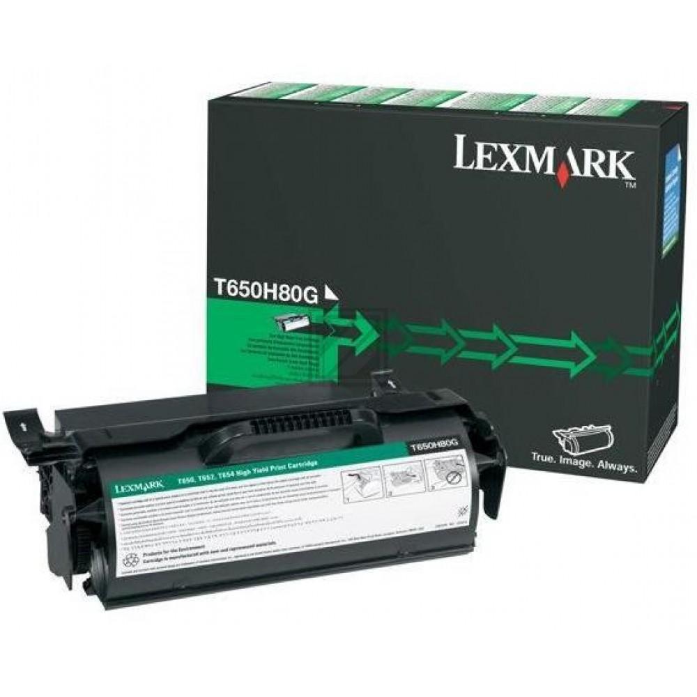 Original Lexmark T650H80G Toner Schwarz