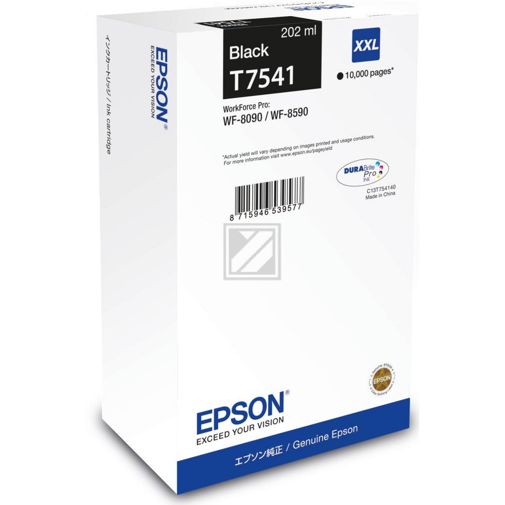 Original Epson C13T754140 / T7541 Tinte Schwarz