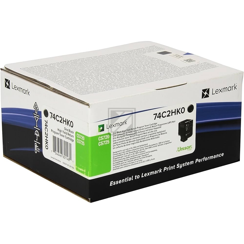 Lexmark Toner-Kit Corporate schwarz HC (74C2HK0)