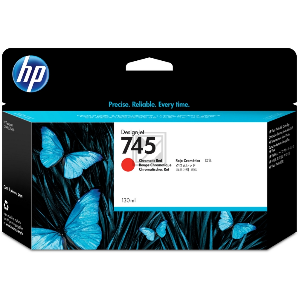 Original HP F9K00A / 745 Tinte Rot