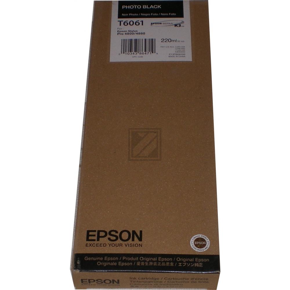 Epson Tintenpatrone photo schwarz HC (C13T606100, T6061)