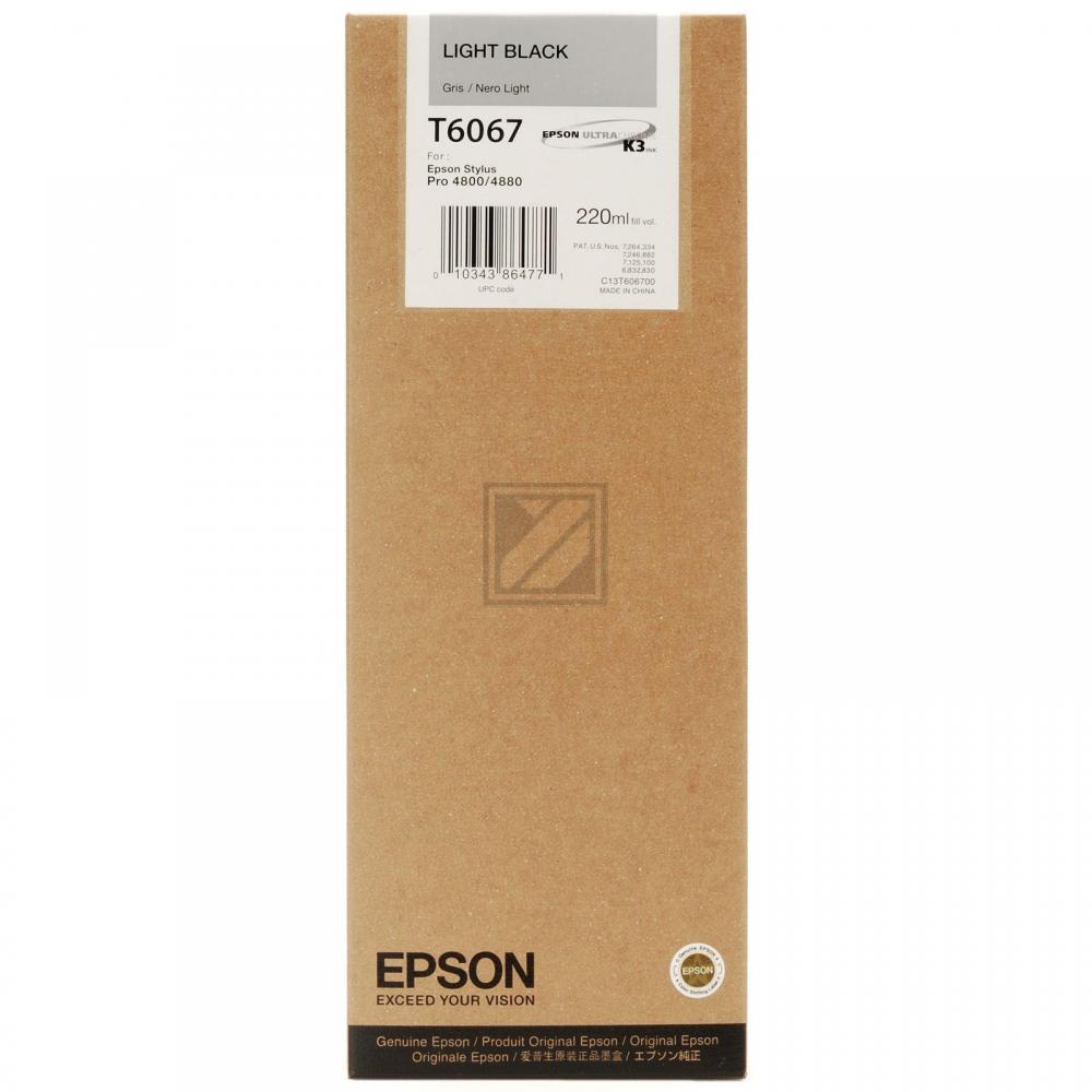 Epson Tintenpatrone schwarz light HC (C13T606700, T6067)