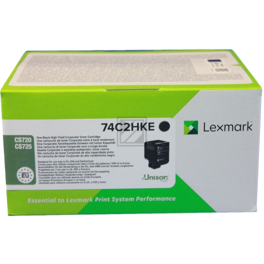 Lexmark Toner-Kit Corporate schwarz HC plus (74C2HKE)