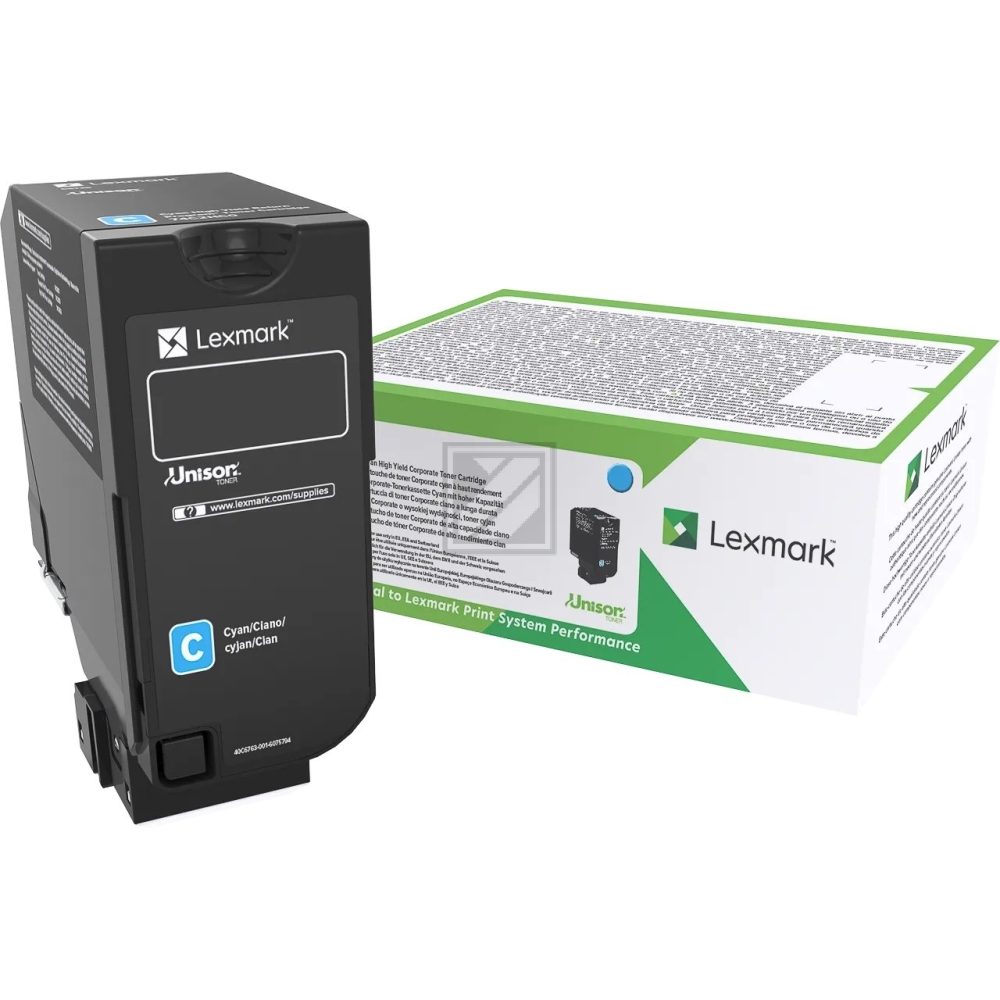 Original Lexmark 74C2HCE Toner Cyan