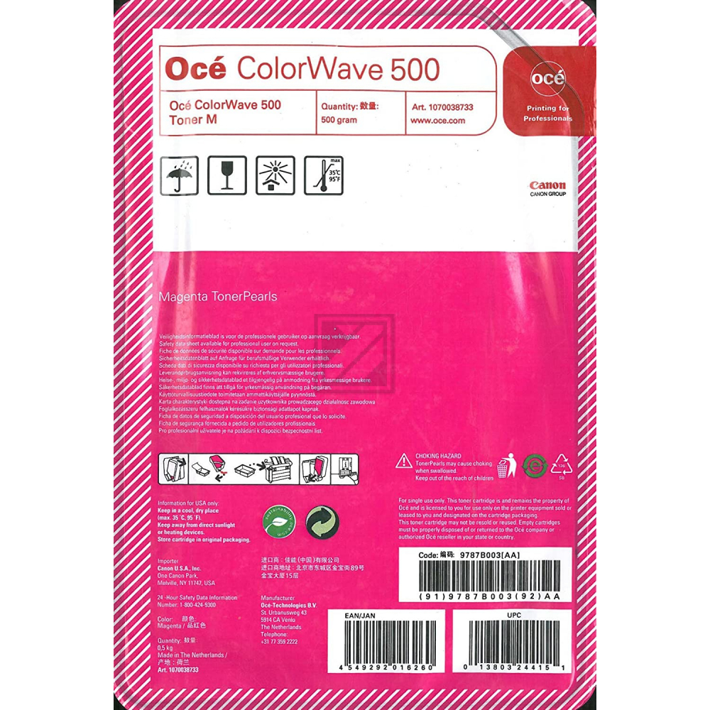 Original OCE 1070038733 Toner Magenta
