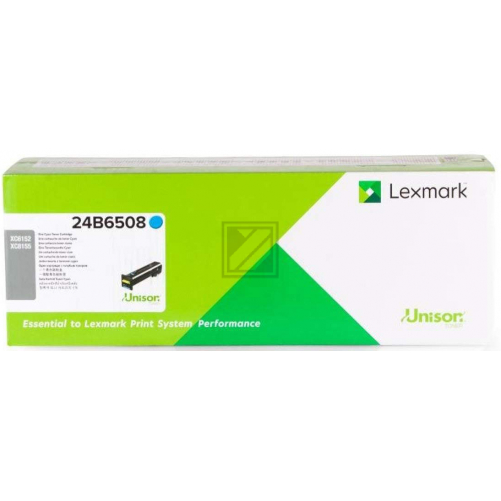 Original Lexmark 24B6508 Toner Cyan