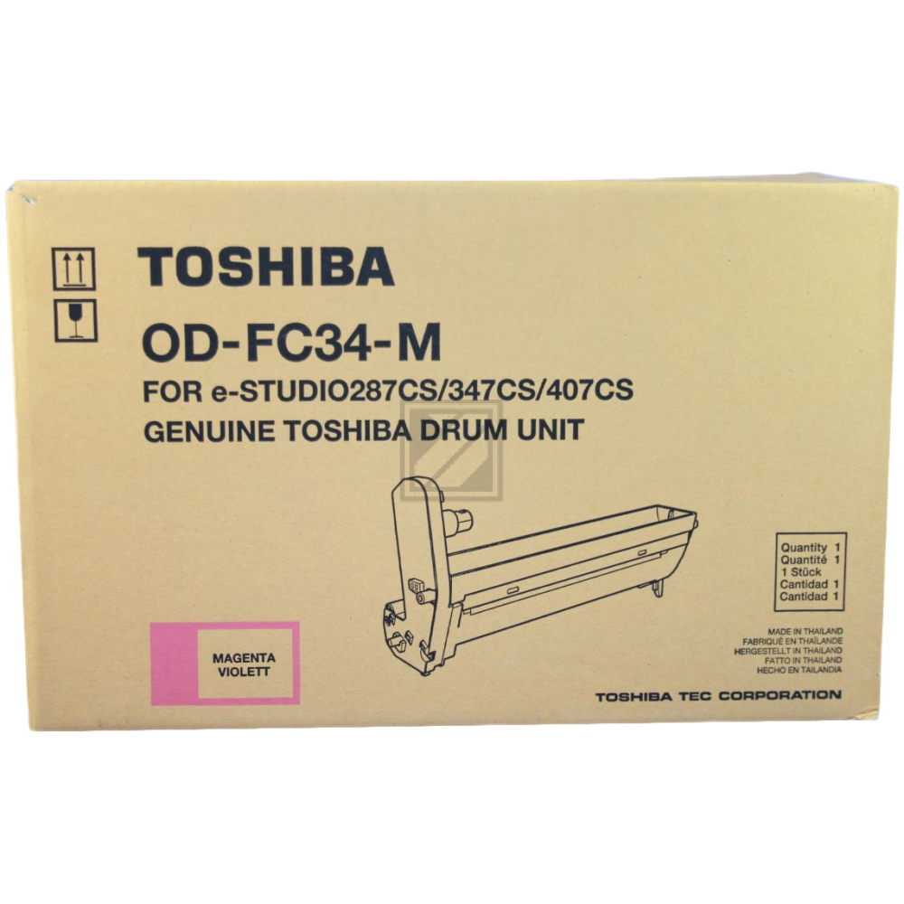 Original Toshiba 6A000001587 / OD-FC 34 M Bildtrommel Magenta
