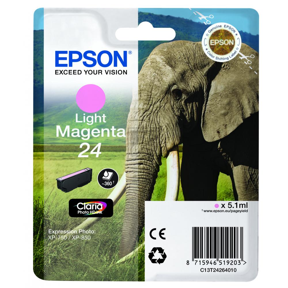 Original Epson C13T24264012 / 24 Tinte Magenta (Hell)