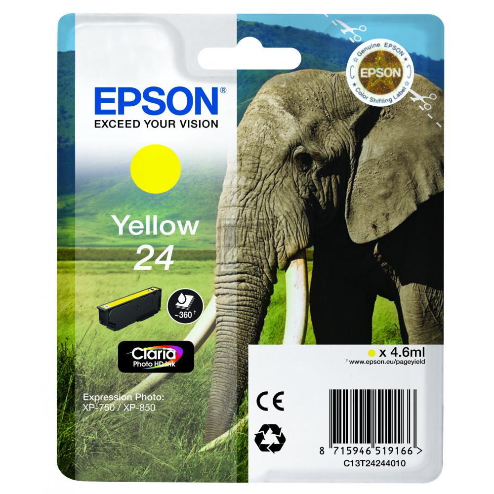 Original Epson C13T24244012 / 24 Tinte Gelb