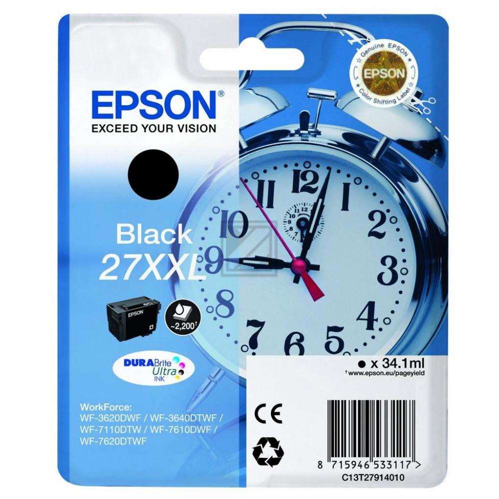 Original Epson C13T27914012 / 27XXL Tinte Schwarz XXL