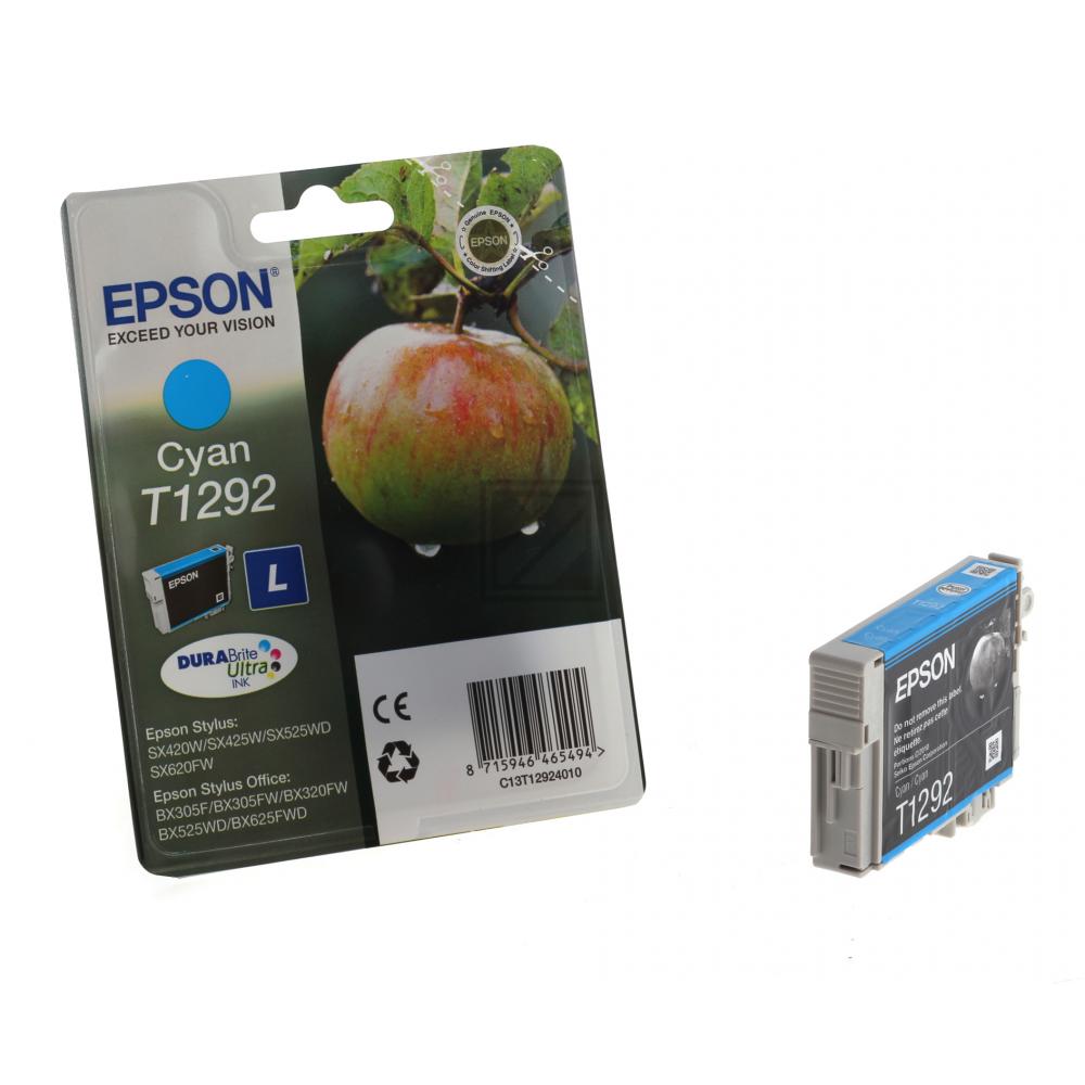 Original Epson C13T12924012 / T1292 Tinte Cyan