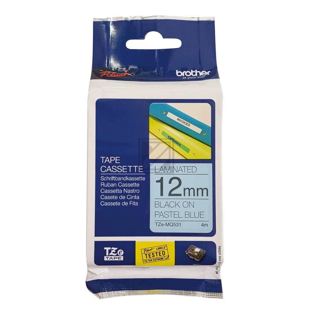 Original Brother TZE-MQ 531 Farbband Schwarz, Blau