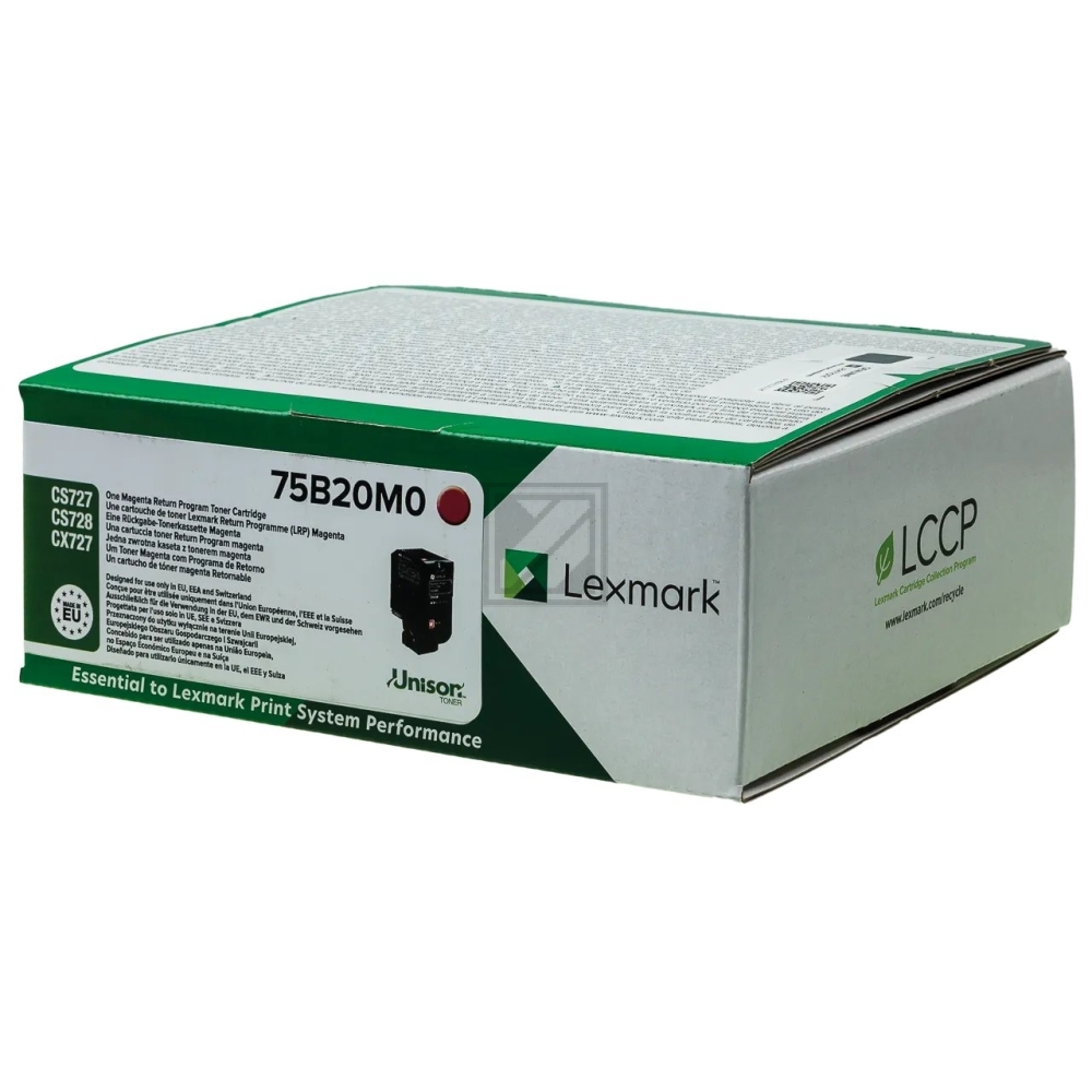 Original Lexmark 75B20M0 Toner Magenta