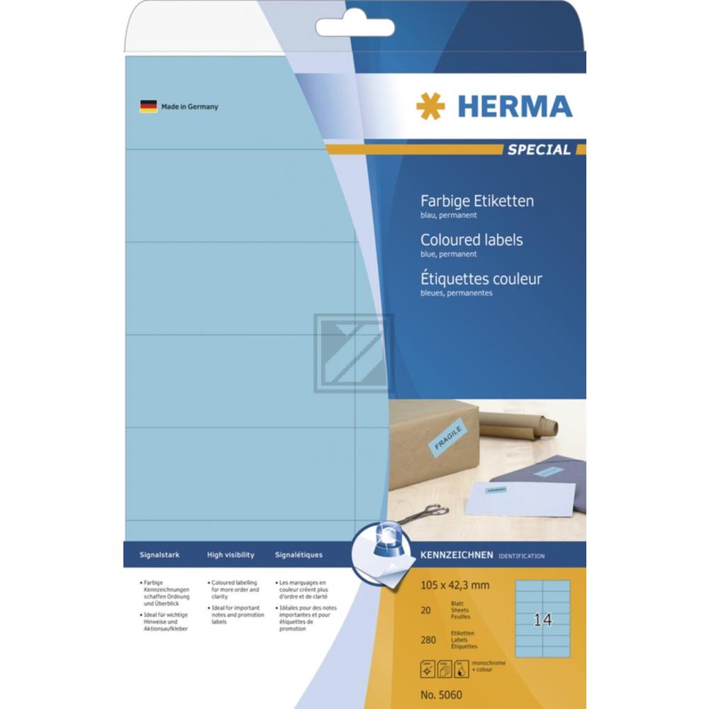 HERMA Universal-Etiketten SPECIAL, 105 x 42,3 mm, blau
