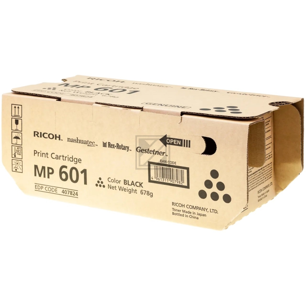 Original Ricoh 407823 Toner Schwarz