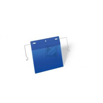 DURABLE Drahtbgeltasche, A5 quer, blau