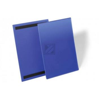 DURABLE Kennzeichnungstasche, magnetisch, DIN A4 hoch, blau