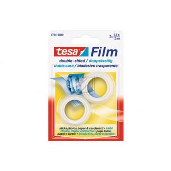 tesa Film, doppelseitig, transparent, 12 mm x 7,5 m