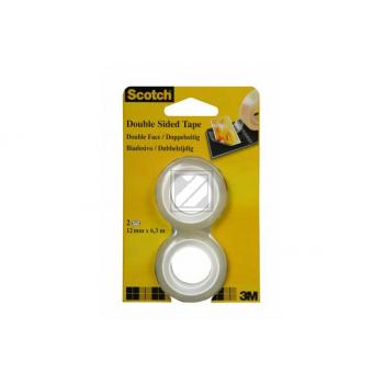 3M Scotch doppelseitiger Klebefilm 665, 12 mm x 6,3 m