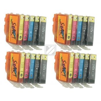 20 Compatible Ink Cartridges to Canon BCI-3 / BCI-6  (BK, PHBK, C, M, Y) (4|4|4|4|4)