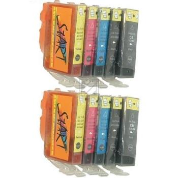 10 Compatible Ink Cartridges to Canon BCI-3 / BCI-6  (BK, PHBK, C, M, Y) (2|2|2|2|2)
