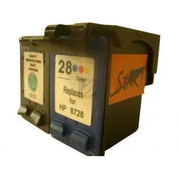 2 Compatible Ink Cartridges to HP HP27 + HP28  (BK)