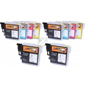 10 Compatible Ink Cartridges to Brother LC985  (BK, C, M, Y)