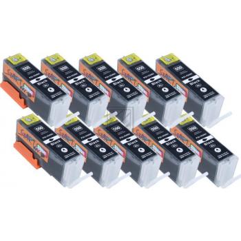 only BK - 10 Compatible Ink Cartridges to Canon PGI-550 / CLI-551  (BK) XL