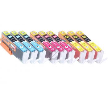 9 Compatible Ink Cartridges to Canon PGI-550 / CLI-551  (C, M, Y) XL