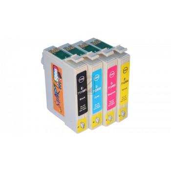 4 Compatible Cleaning Cartridges to Epson T0551 - T0554  (BK, C, M, Y)