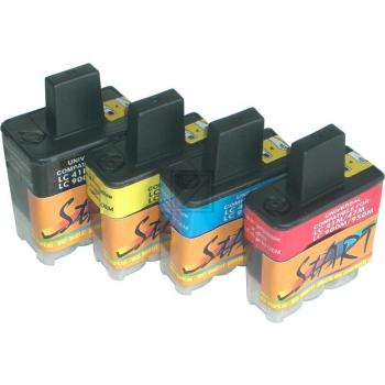 4 Compatible Cleaning Cartridges to Brother LC900  (BK, C, M, Y)