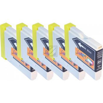5 Compatible Ink Cartridges to Brother LC970 / LC1000  (BK)