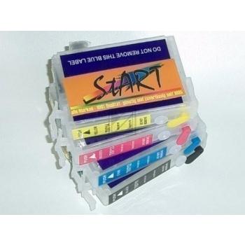 4 Compatible Refill Cartridges to Epson T0711 - T0714  (BK, C, M, Y)