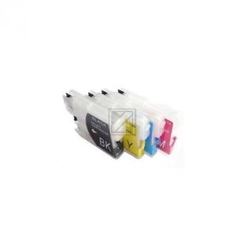 4 Compatible Refill Cartridges to Brother LC980 / LC1100  (BK, C, M, Y)