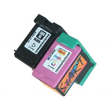 2 Compatible Ink Cartridges to HP HP300  (BK, Colours) XL