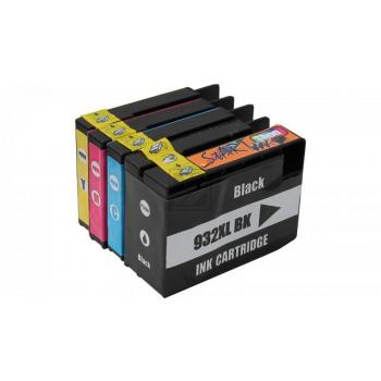 4 Compatible Ink Cartridges to HP HP932 + HP933  (BK, C, M, Y)