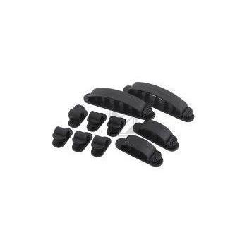 LogiLink Kabel-Clip, selbstklebend, schwarz