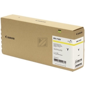 Original Canon 2357C001 / PFI-710Y Tinte Gelb
