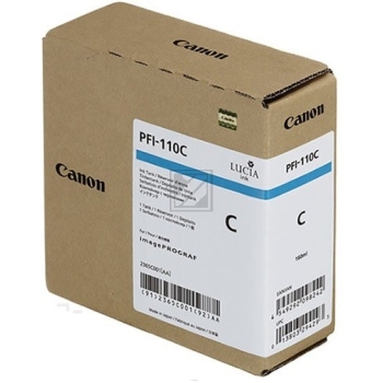 Original Canon 2365C001 / PFI-110C Tinte Cyan