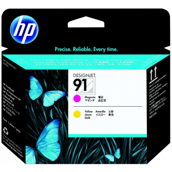 Original HP P2V36A91 / 91 Tinte Magenta 3er Set